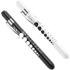 Doctor using the best penlight for clinical eye examination

