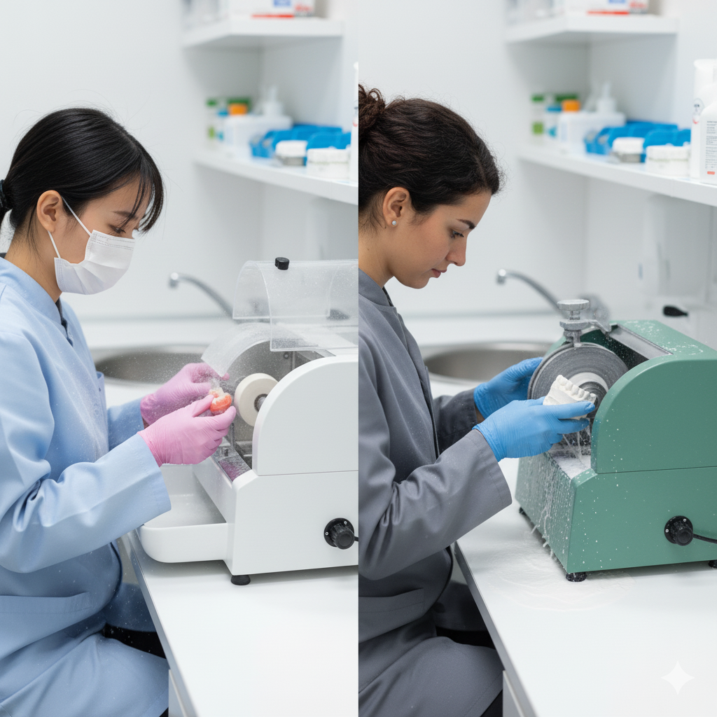 Difference Between Dental Lathe and Model Trimmer