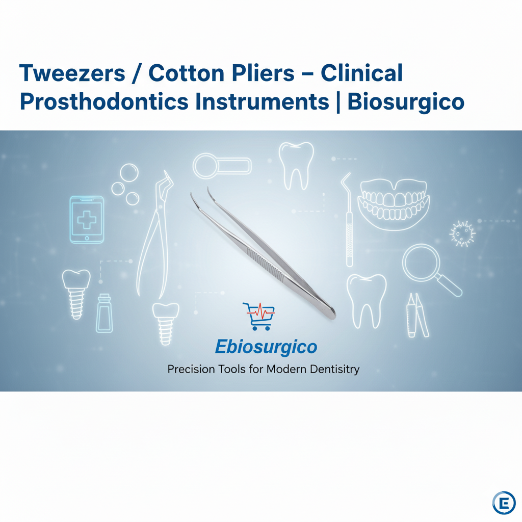 Tweezers / Cotton Pliers – Clinical Prosthodontics Instruments | Biosurgico Pakistan