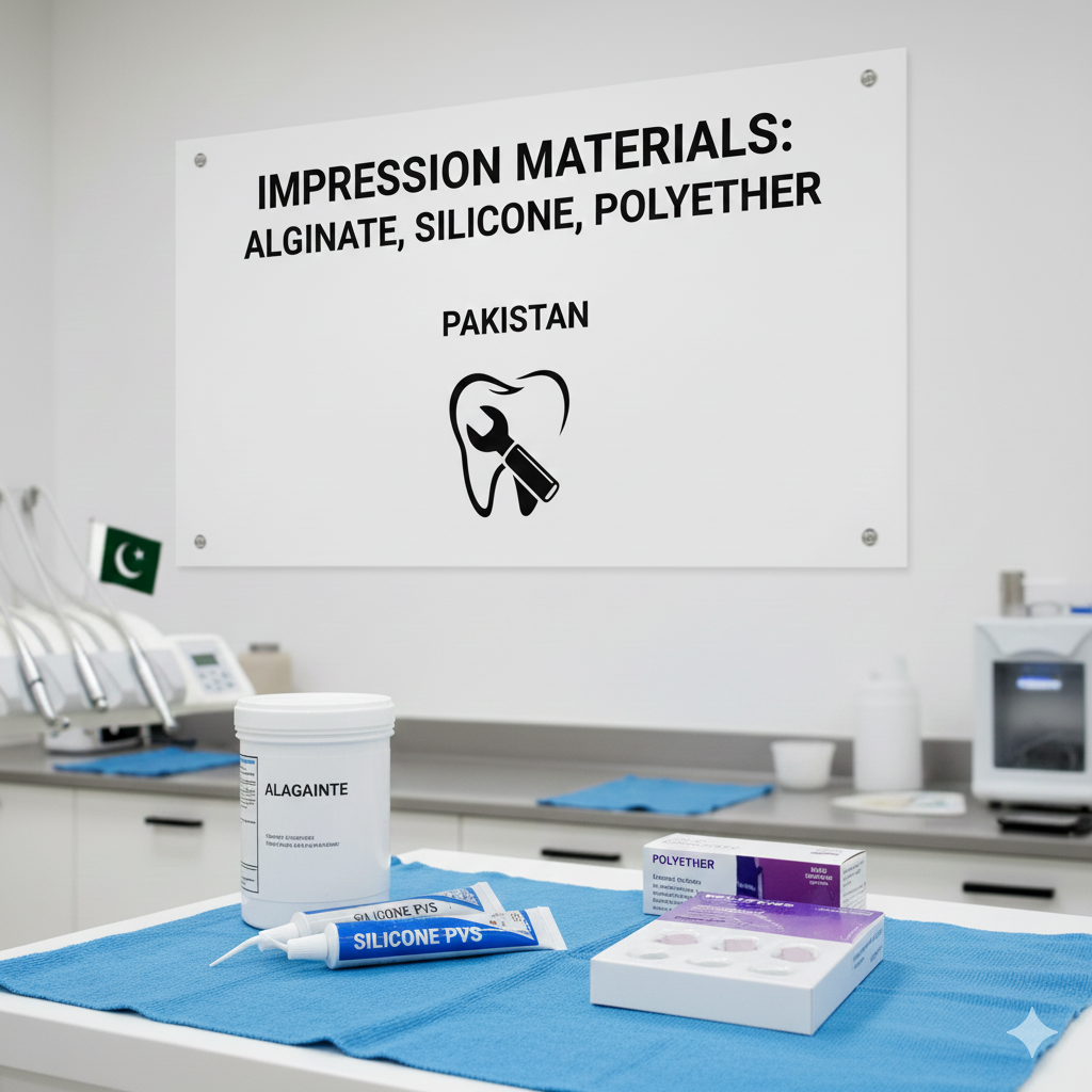 Impression Materials: Alginate, Silicone, Polyether Pakistan