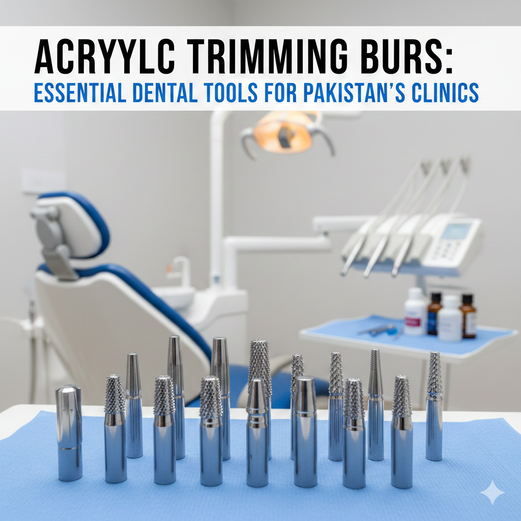 Acrylic Trimming Burs: Dental Tools Sale Pakistan
